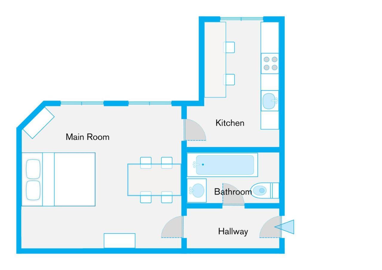 Appartamento The Stralauer, 1 Bed Up To 2 People, Friedrichshain